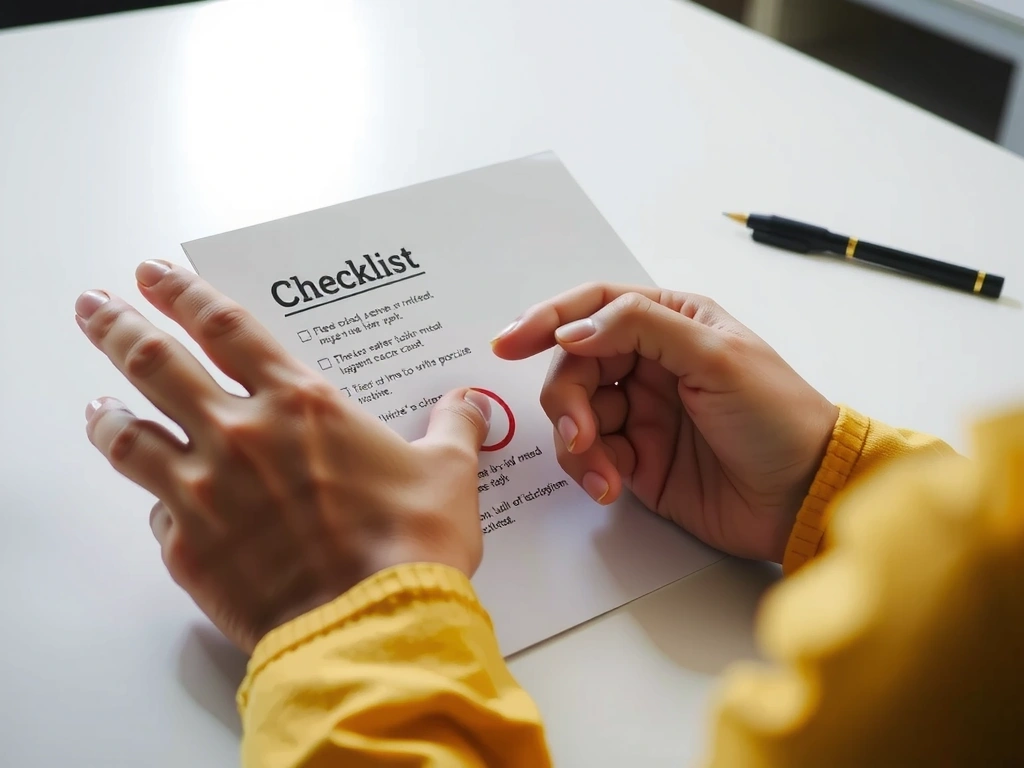 Inspección inicial con checklist