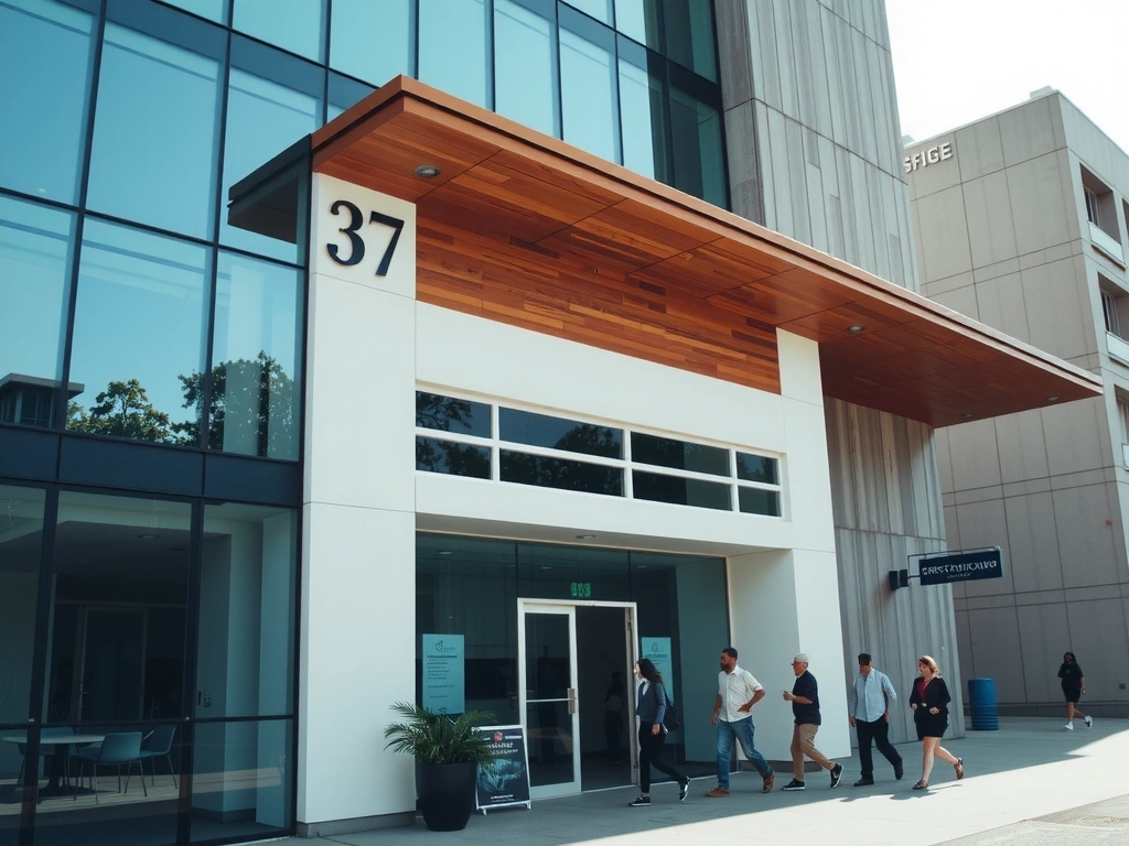 Fachada de la oficina central de cleanbase en Cali